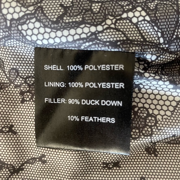 Black Duck Down Coat with Hood - Picture 6 of 7